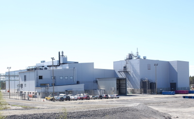 Terrafame's uranium recovery plant. Courtesy of https://www.terrafame.com/