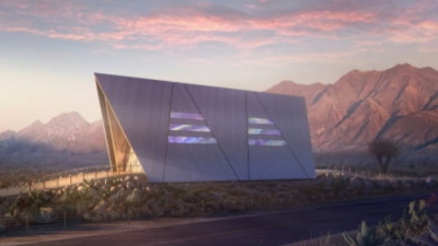 The Aurora plant is powered by a small reactor with integrated solar panels (Image: Oklo)