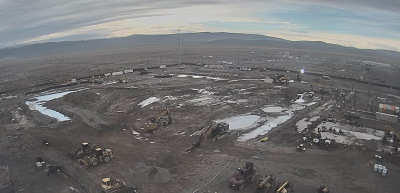 Before and after: Photos of the Plutonium Finishing Plant’s main processing facility at the Hanford Site from November 2016, at top, and after the completion of demolition earlier this month. Image: govdelivery.com