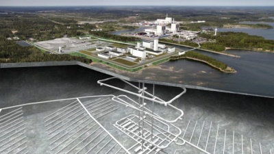 A rendering of how the underground repository could appear (Image: SKB)
