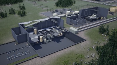 How an IMSR plant could look (Image: Terrestrial Energy)