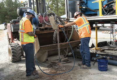 Injecting material containing iron filings into wells at the Savannah River Site. Image: govdelivery.com